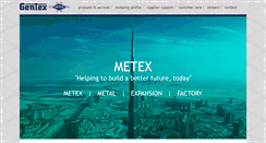 Desktop Screenshot of metex.ae