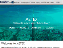 Tablet Screenshot of metex.ae