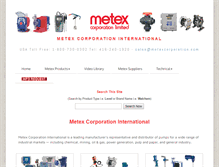 Tablet Screenshot of metex.asia